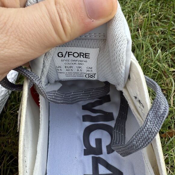 G/FORE MG4X2 9.5 Quarter G Cross Training Men’s Golf Shoes G4MF23EF45 Color SNOW - Picture 8 of 9